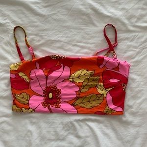 Aerie bandeau bathing suit top size M